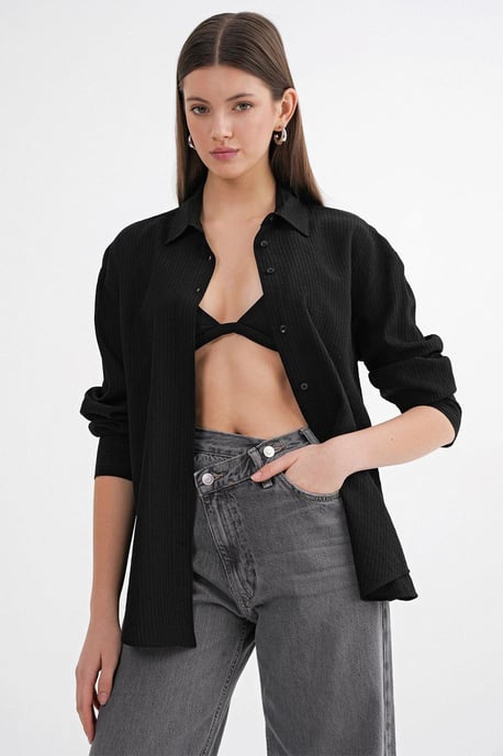 Ontspannen Pasvorm Poplin Shirt - Image 4
