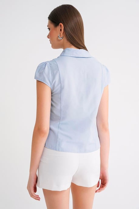 Slim Fit Poplin Shirt - Image 6