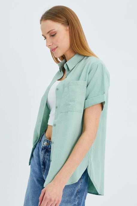 Korte Mouwen Shirt met Zakken - Image 3