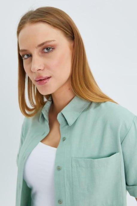 Korte Mouwen Shirt met Zakken - Image 4