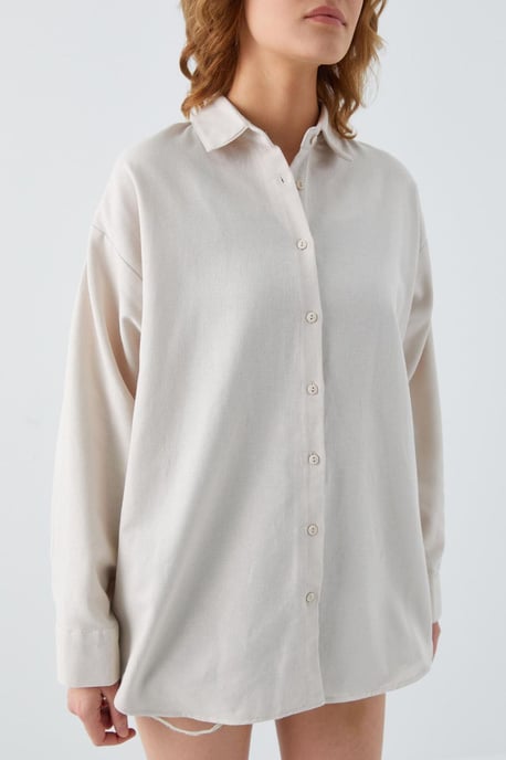 Överdimensionerad Poplin Skjorta - Image 4