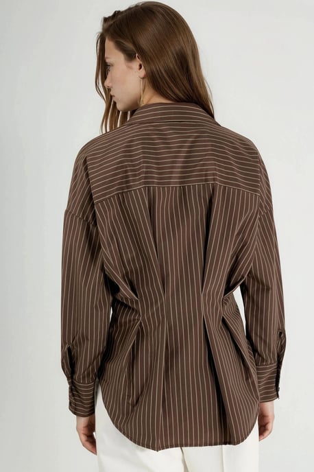 Getailleerd Gestreept Shirt - Image 4