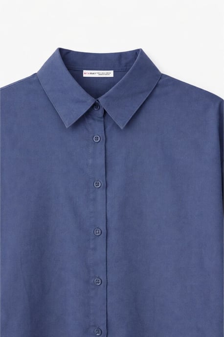 Langnekkig Katoenen Shirt - Image 2