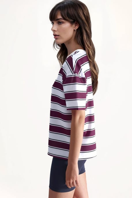 Randig Crew Neck Oversized T-shirt - Image 2