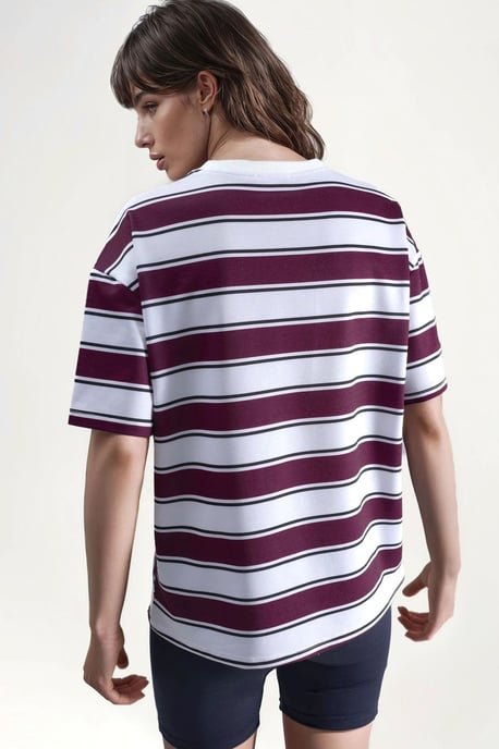 Randig Crew Neck Oversized T-shirt - Image 3