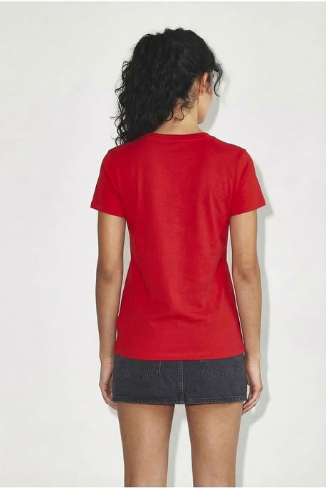 Comfort Fit V-hals Gekamd Katoenen T-Shirt - Image 5