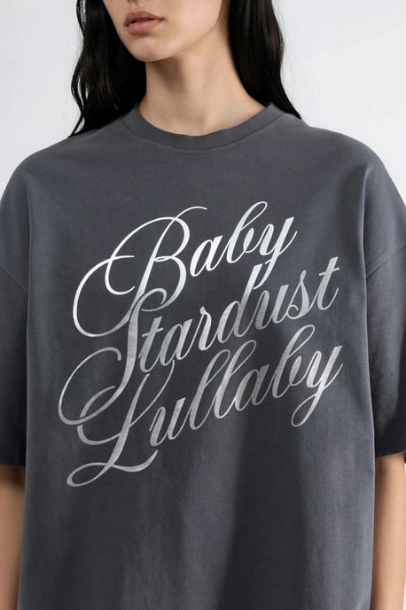 Överdimensionerad T-shirt med tryckt text - Image 6