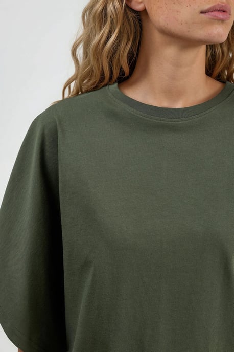 Oversized Geribbelde Crew Neck T-Shirt - Image 5