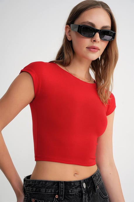Slim Fit Cropped T-Shirt - Image 3