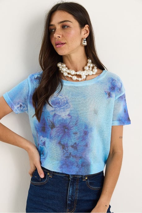 Transparante Crew Neck T-Shirt - Image 2