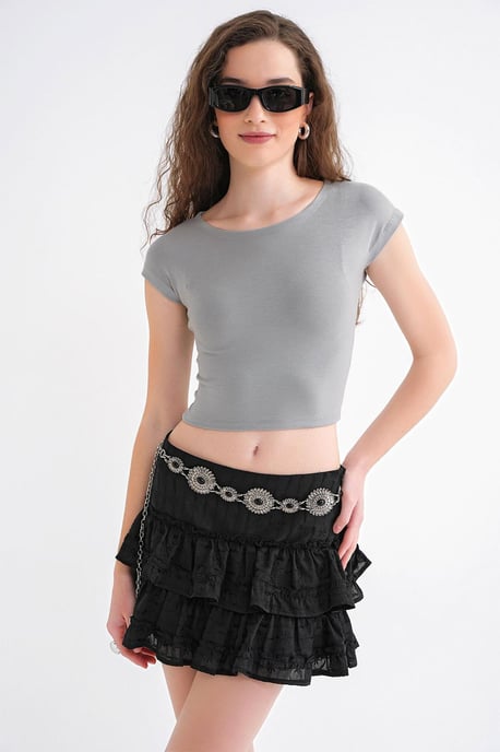 Slim Fit Crop T-shirt - Image 4