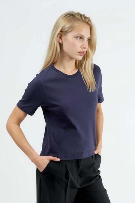Rondhals Katoenen T-Shirt - Image 2