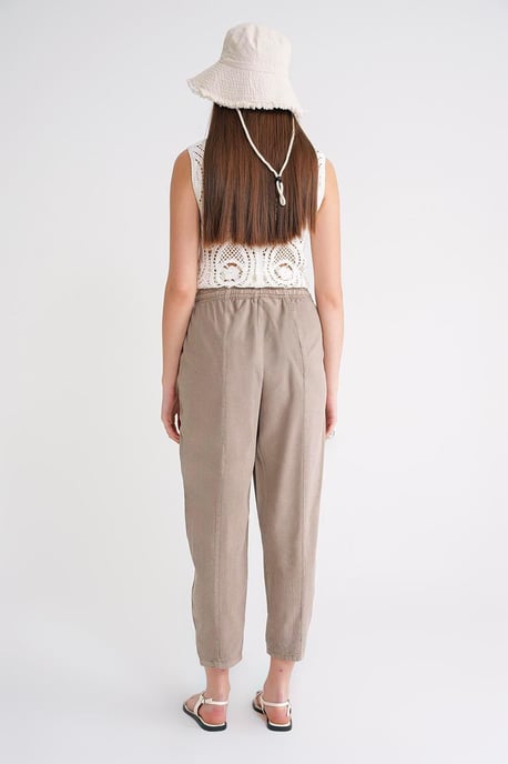 Cotton Jogger Pants with Drawstring Waist - Image 6