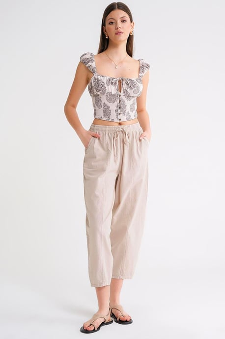 Katoenen Joggingbroek met Touwtjes in de Taille - Image 2