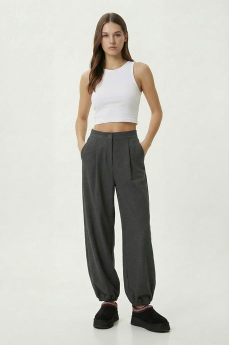 Hoge Taille Plissé Salwar Broek - Image 2