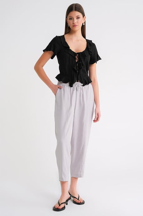 Salwar Fit Drawstring Pants - Image 1