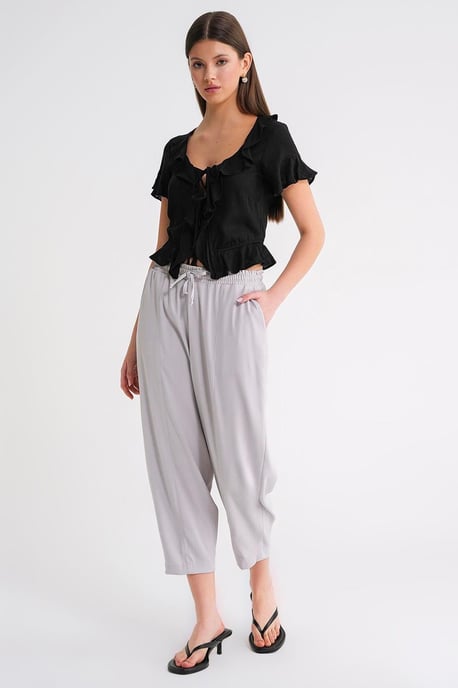 Salwar Fit Drawstring Pants - Image 2