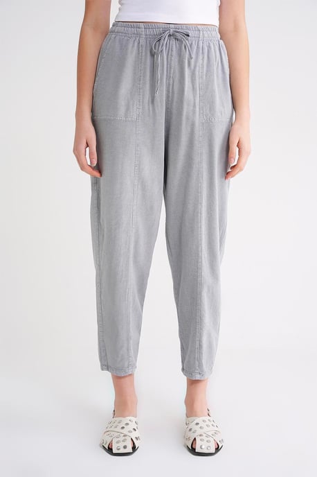 Cotton Jogger Pants with Drawstring Waist - Image 3