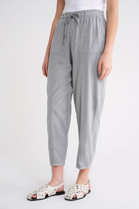 Cotton Jogger Pants with Drawstring Waist - Image 4