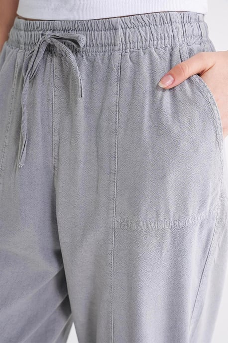 Cotton Jogger Pants with Drawstring Waist - Image 5