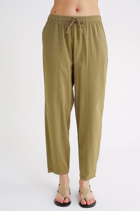 Cotton Jogger Pants with Drawstring Waist - Image 4