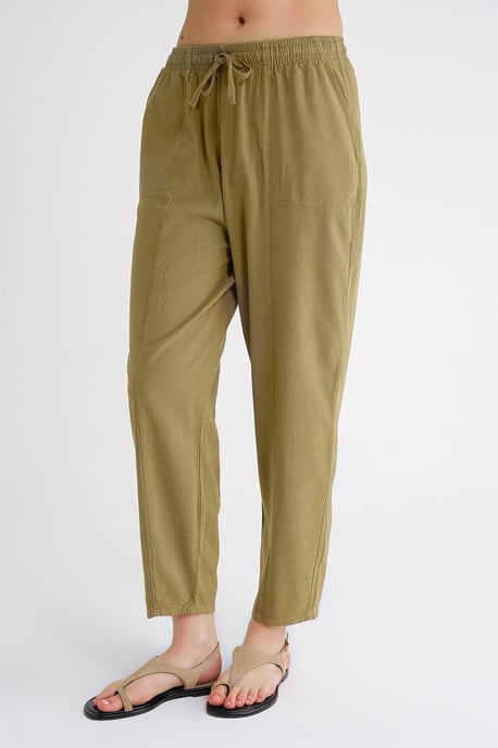 Cotton Jogger Pants with Drawstring Waist - Image 5