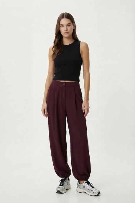 Hoge Taille Plissé Salwar Broek - Image 2