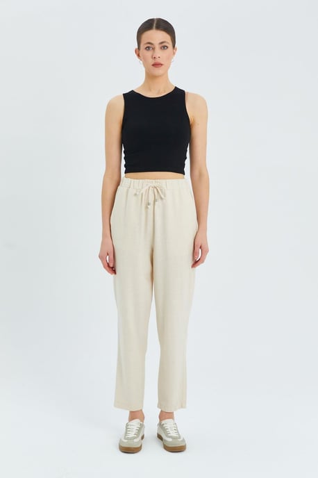 Hoge Taille Broek met Touwtje - Image 2
