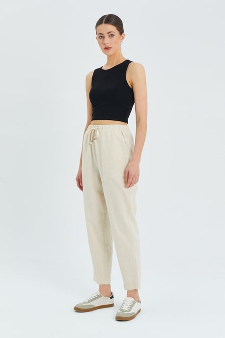 Hoge Taille Broek met Touwtje - Image 3