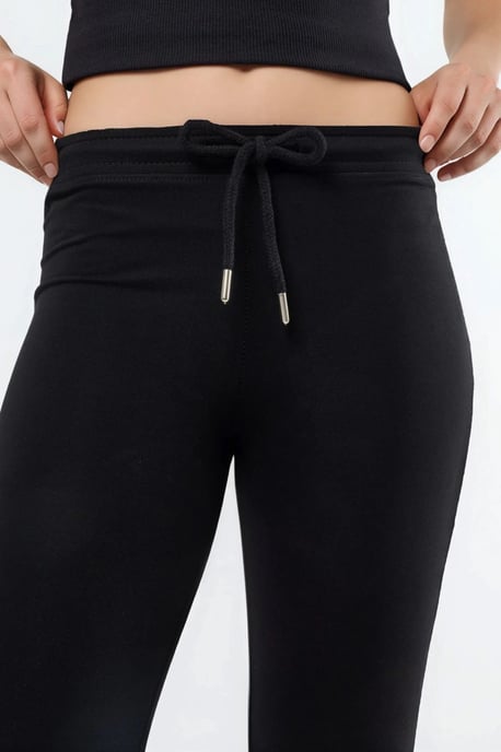 Mid Waist Flare Leg Sweatpants with Drawstring - Image 5