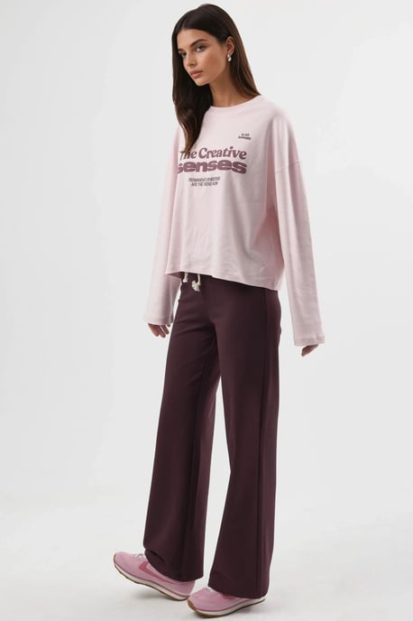 Straight Leg Sweatpants with Drawstring - Image 3
