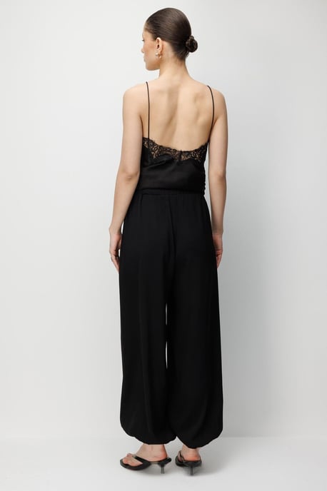 Textured Long Jogger Pants with Drawstring Waist and Pocket - Image 4