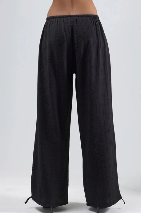 Elastic Waist Pants with Tie Detail - Image 3