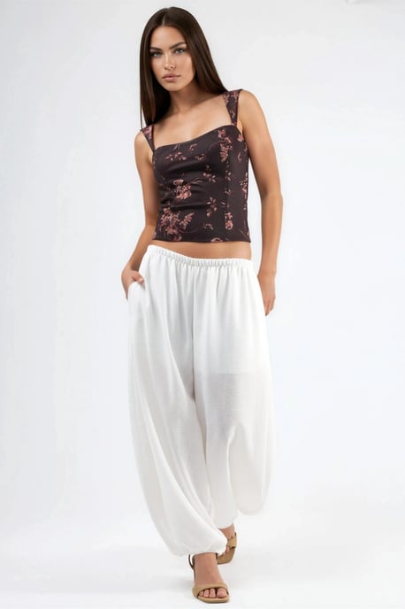 Low Waist Baggy Fit Jogger Pants - Image 5