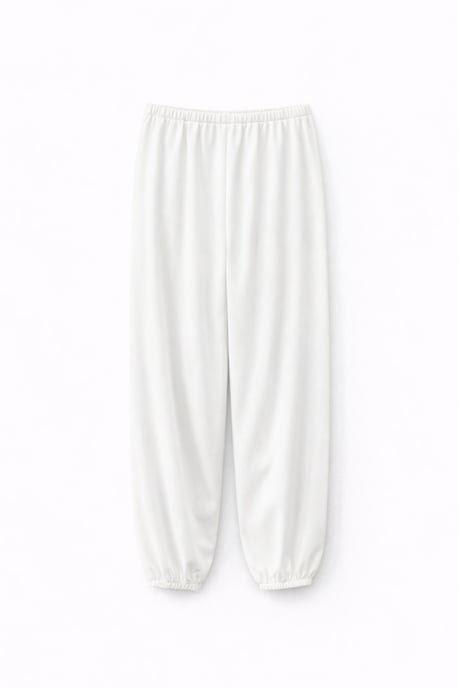 Textured Long Jogger Pants with Drawstring Waist and Pocket - Image 2