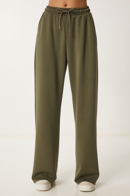 Wide Leg Drawstring Waist Sweatpants - Image 4