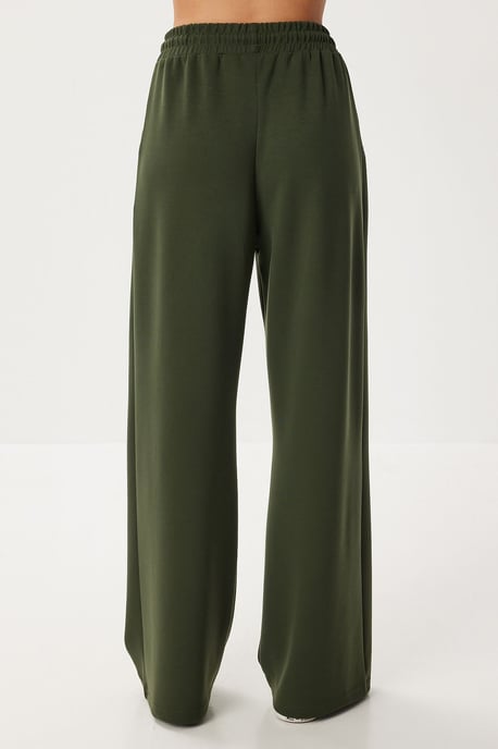Wijde broek met trekkoord in de taille - Image 4