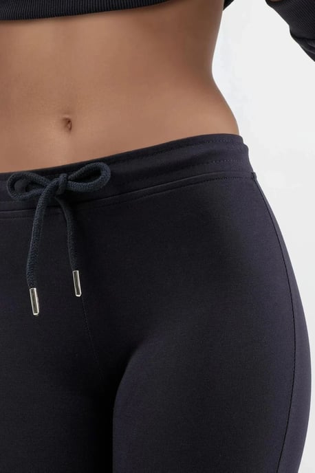 Mid Waist Flare Leg Sweatpants with Drawstring - Image 6