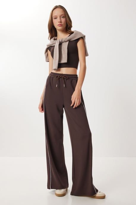 Reguliere Pasvorm Katoenen Gebreide Sweatpants - Image 2