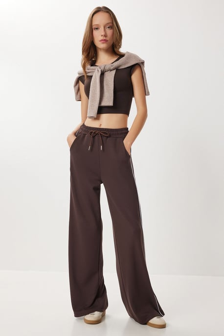 Reguliere Pasvorm Katoenen Gebreide Sweatpants - Image 3