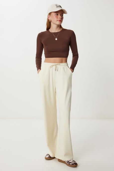 Wide Leg Drawstring Waist Sweatpants - Image 4