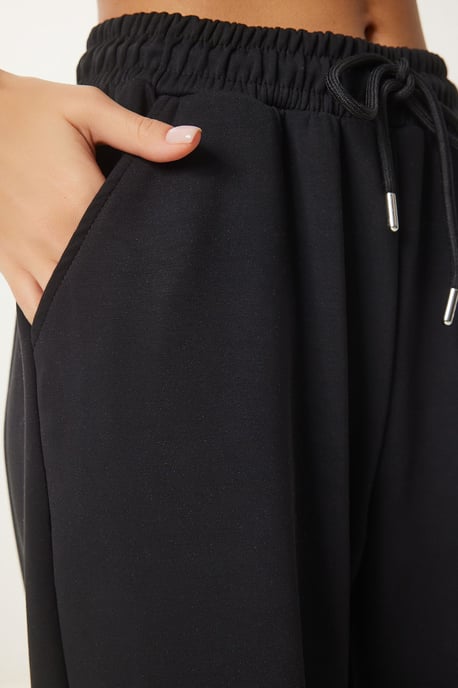 Wijde broek met trekkoord in de taille - Image 4