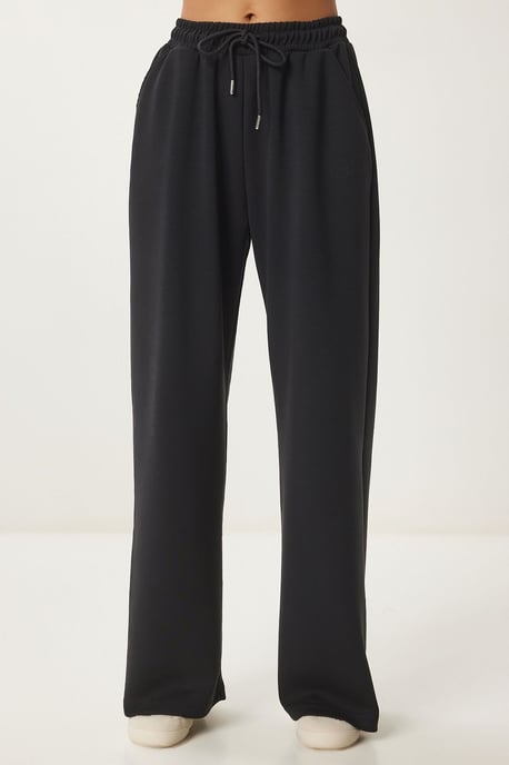 Wijde broek met trekkoord in de taille - Image 5