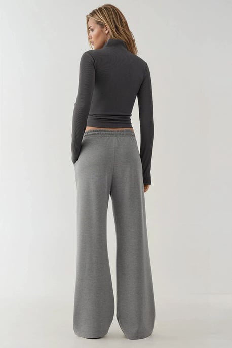 Zachte Modal Touch Brede Pijp Sweatpants - Image 3