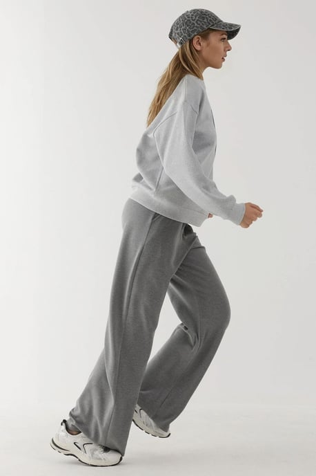 Zachte Modal Touch Brede Pijp Sweatpants - Image 4