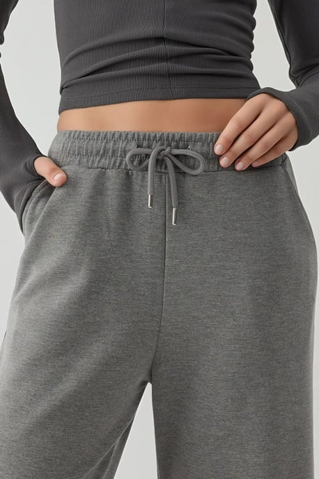 Zachte Modal Touch Brede Pijp Sweatpants - Image 5