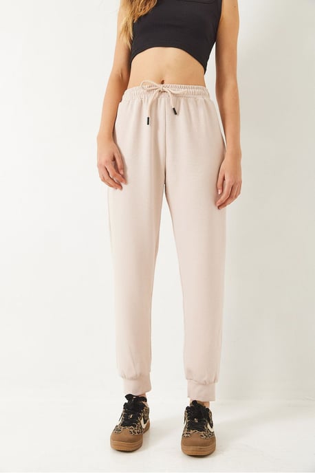 Textured Relaxed Fit Sweatpants with Pockets - Image 3