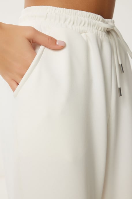 Wijde Pijpen Sweatpants met Touwtjes in de Taille - Image 4