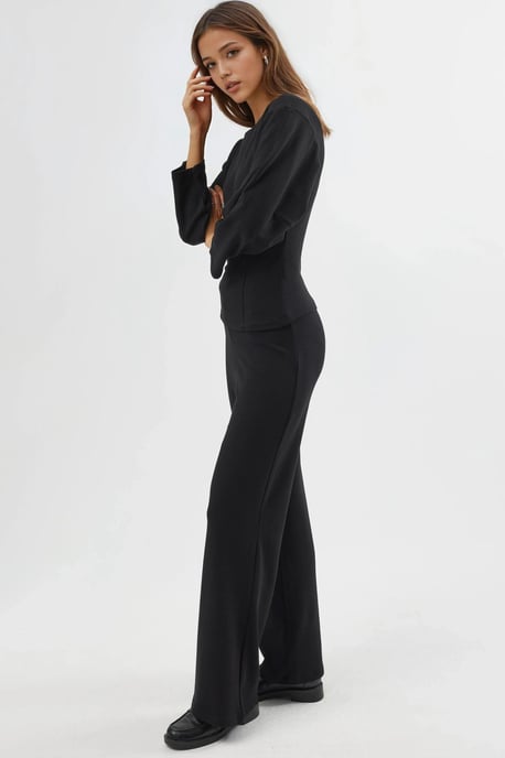 Hoge Taille Trek-On Rechte Broek - Image 3