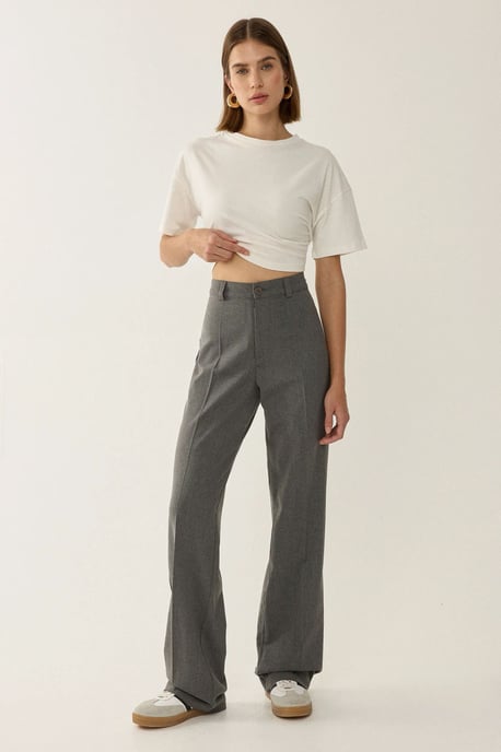 Hoge Taille Rechte Pijpen Broek - Image 2
